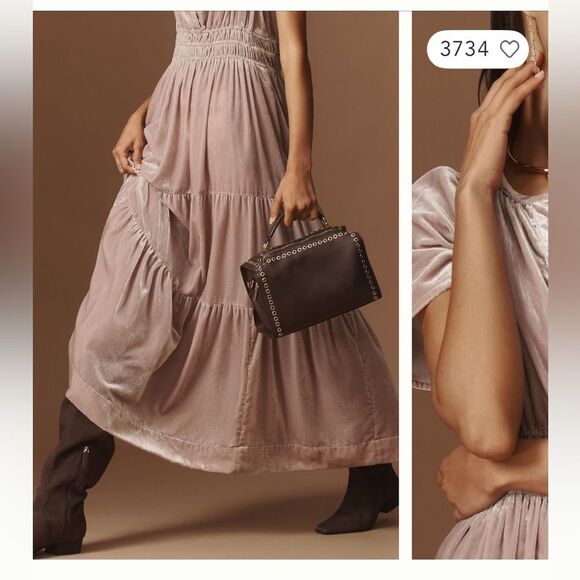 The Somerset Maxi Dress:
Velvet Edition by Anthropologie in Lavender - Picture 3 of 9